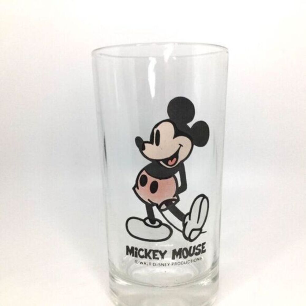 Vintage Walt Disney Mickey Mouse Glass
